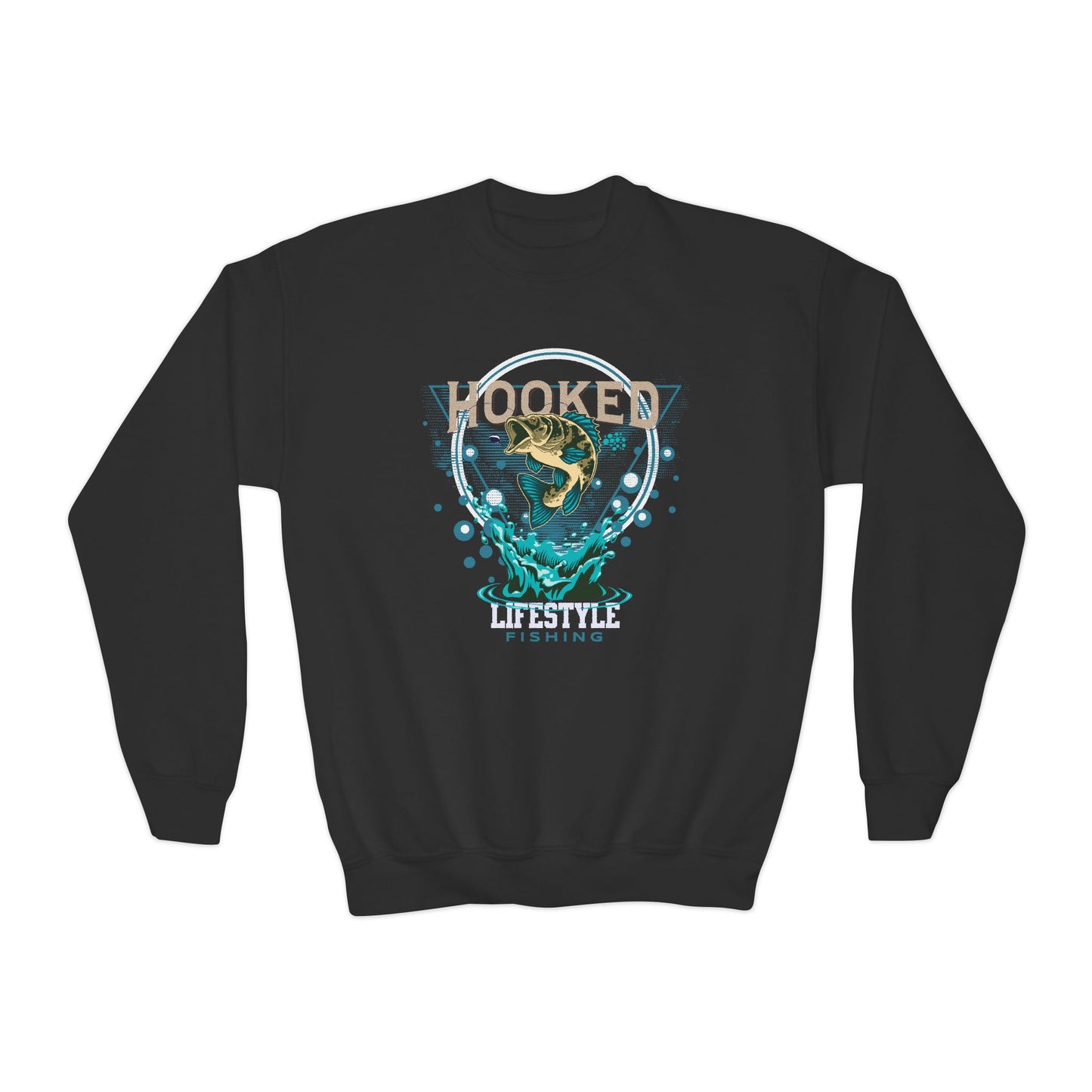 Hooked Youth Sweatshirt - Perfect for Young Fishing Enthusiasts