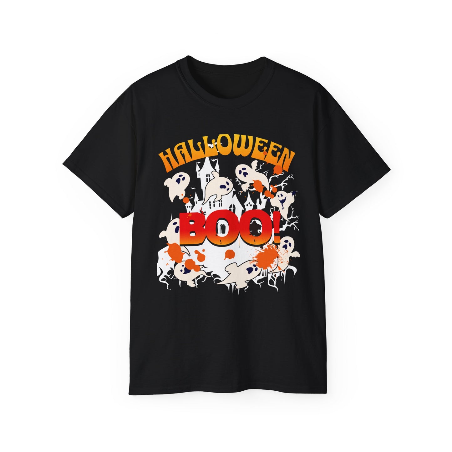 Halloween Boo Tee, Halloween Boo Unisex Ultra Cotton Tee, Spooky Graphic Shirt, Halloween Party Wear, Pumpkin Costume, Trick or Treat Apparel
