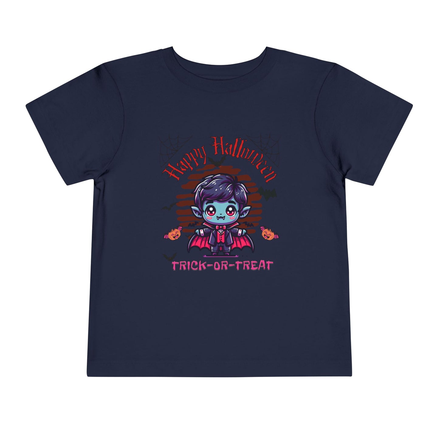 Toddler Halloween Tee, Toddler Short Sleeve Halloween Tee, Cute Vampire Costume Shirt, Kids Trick-or-Treat Outfit, Spooky Party Apparel, Fun Halloween Gift