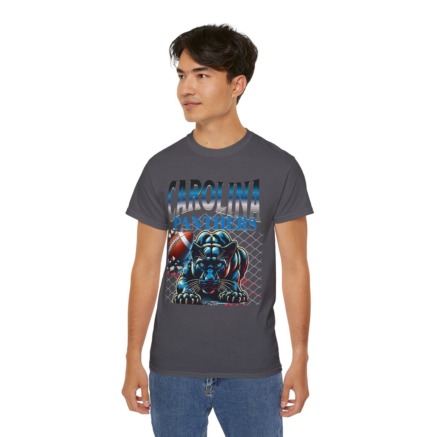 Carolina Panthers Graphic Tee, Sportswear for Fans, Unisex T-shirt, Game Day Apparel, Casual Cotton Top, Gift for Panthers Supporters