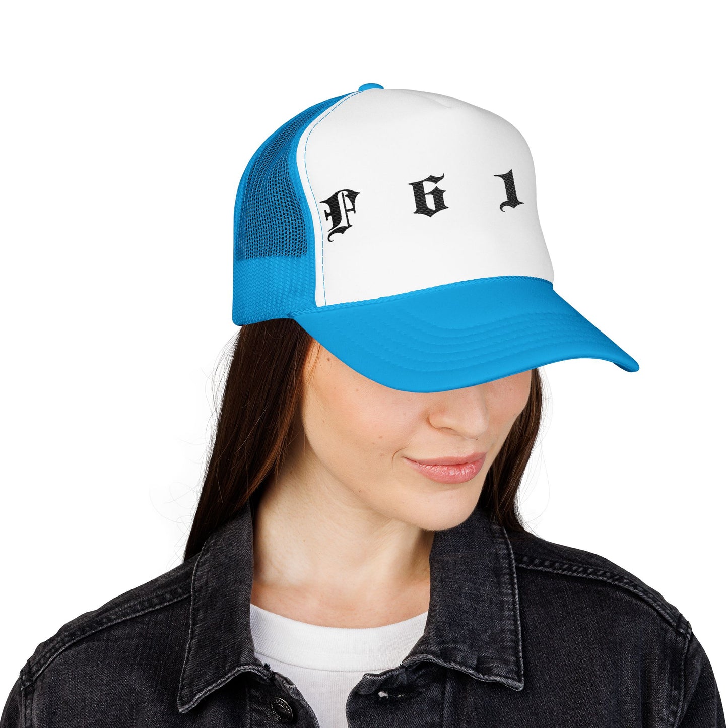 Embroidered Trucker Hat, Foam Trucker Hat with embroidery