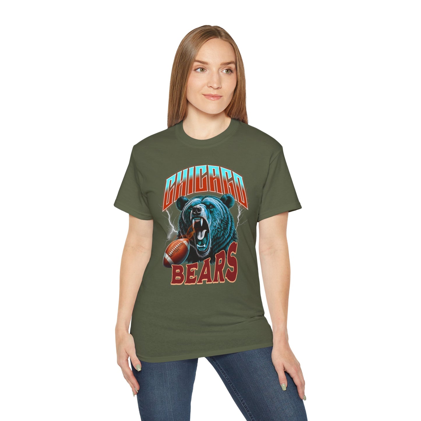 Vintage Chicago Bears Unisex Tee, Chicago Bears Vintage Graphic Tee, Unisex Cotton T-Shirt, Football Fan Apparel, Game Day Outfit, Sports Team Shirt