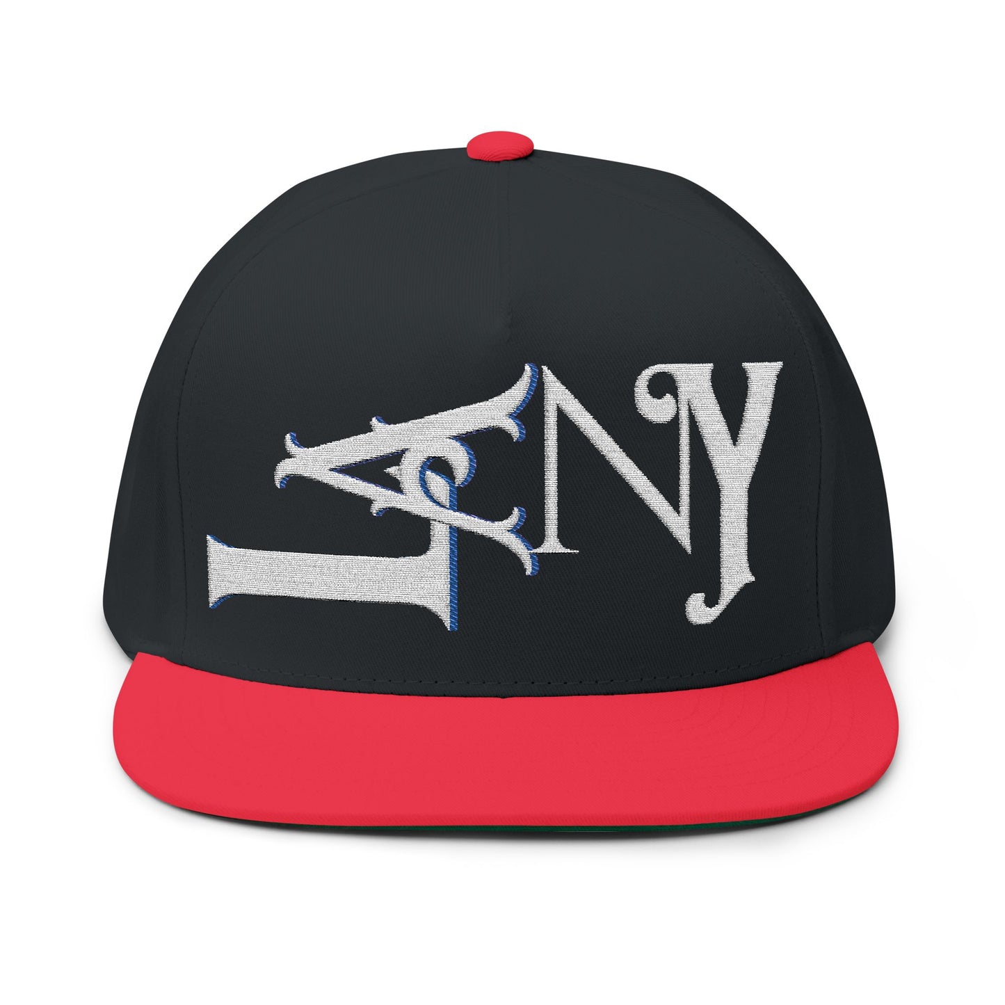 Embroidered Flat Bill Cap