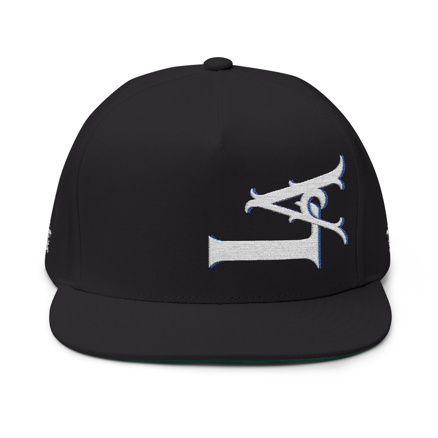 Stylish Flat Bill Cap | Embroidered LA Design | Trendy Accessory for Sports & Casual Wear, Perfect for Gifts & Events