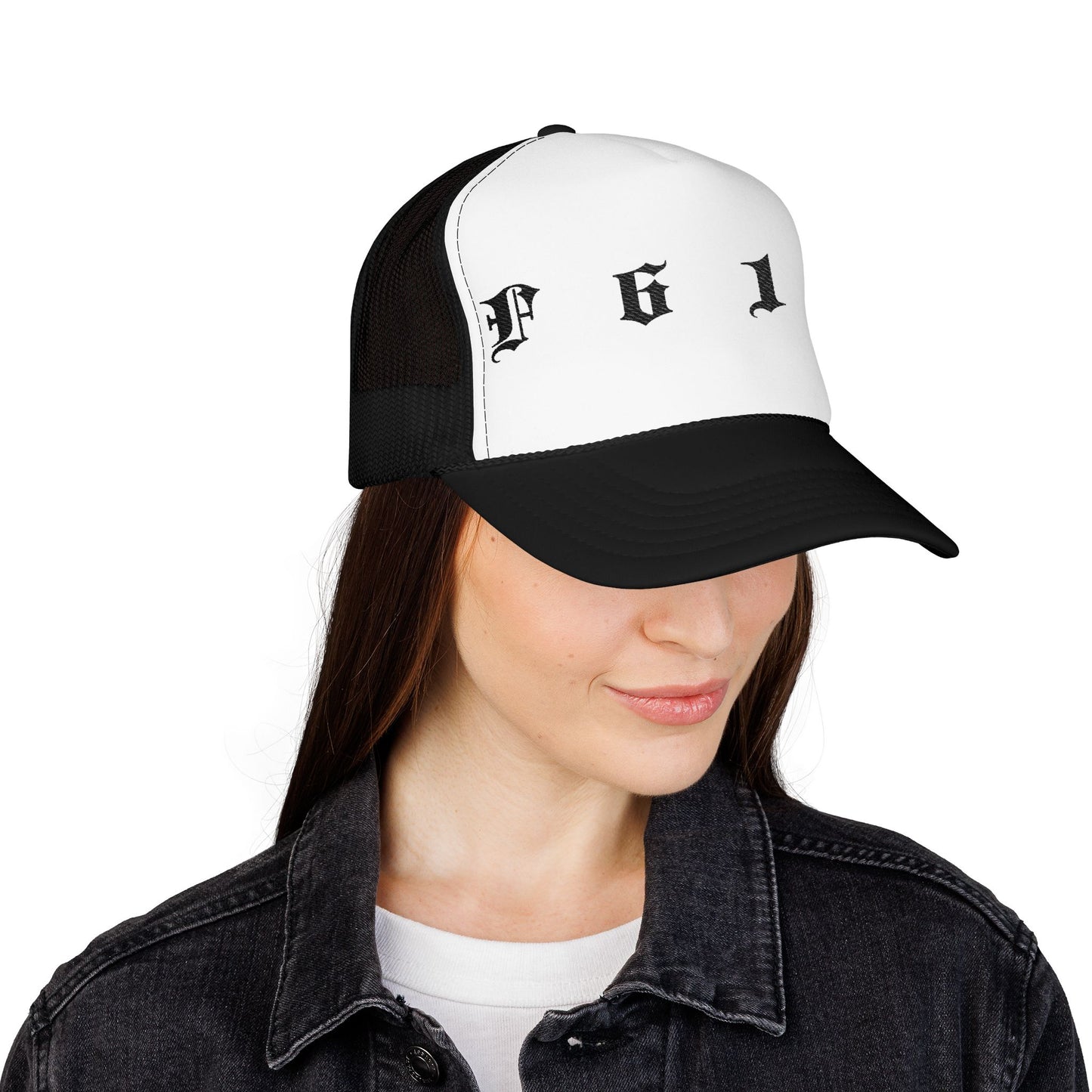 Embroidered Trucker Hat, Foam Trucker Hat with embroidery