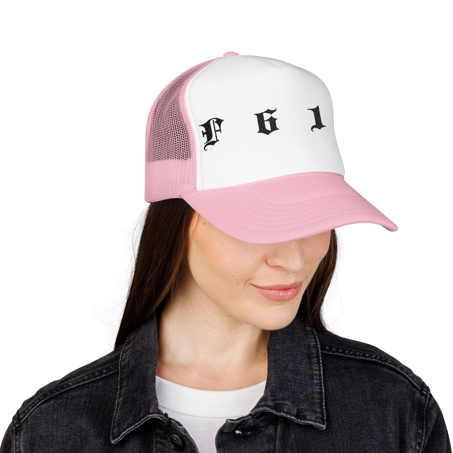 Embroidered Trucker Hat, Foam Trucker Hat with embroidery
