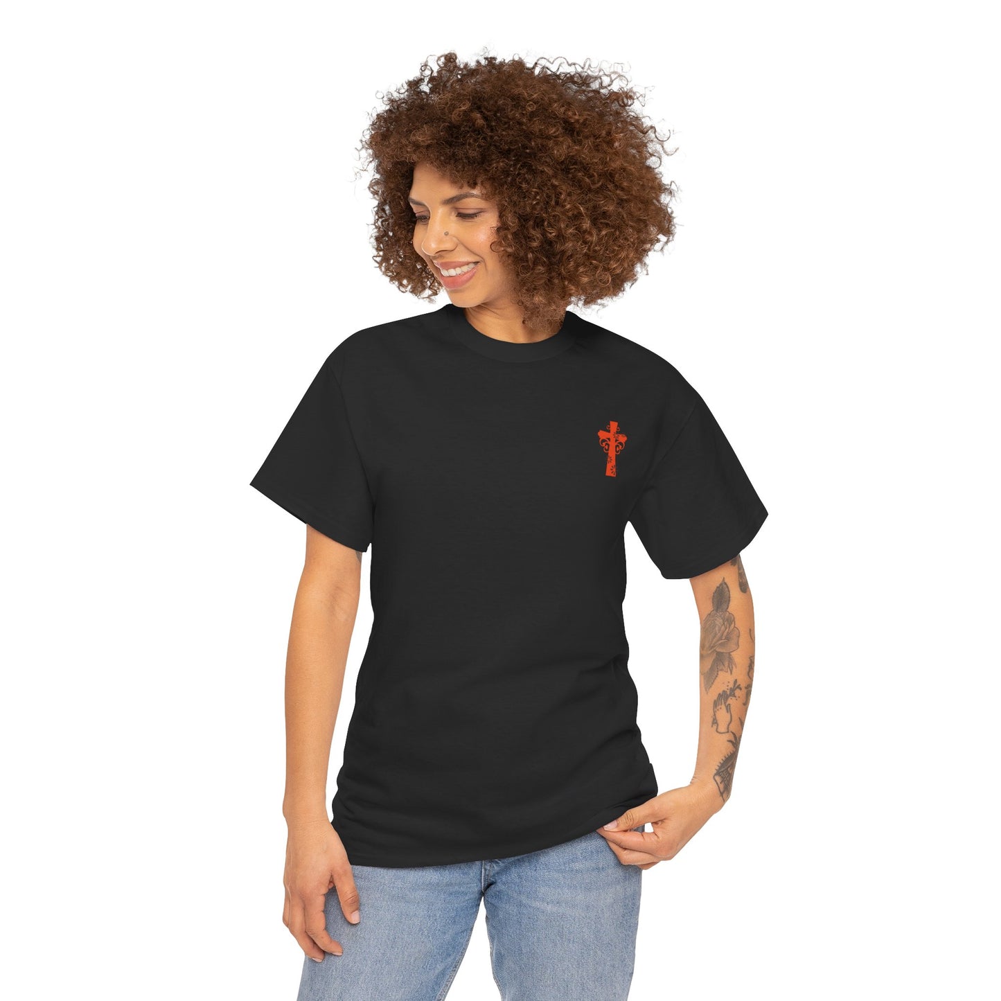 Cross Graphic Tee - Unisex Casual Streetwear Style Gift