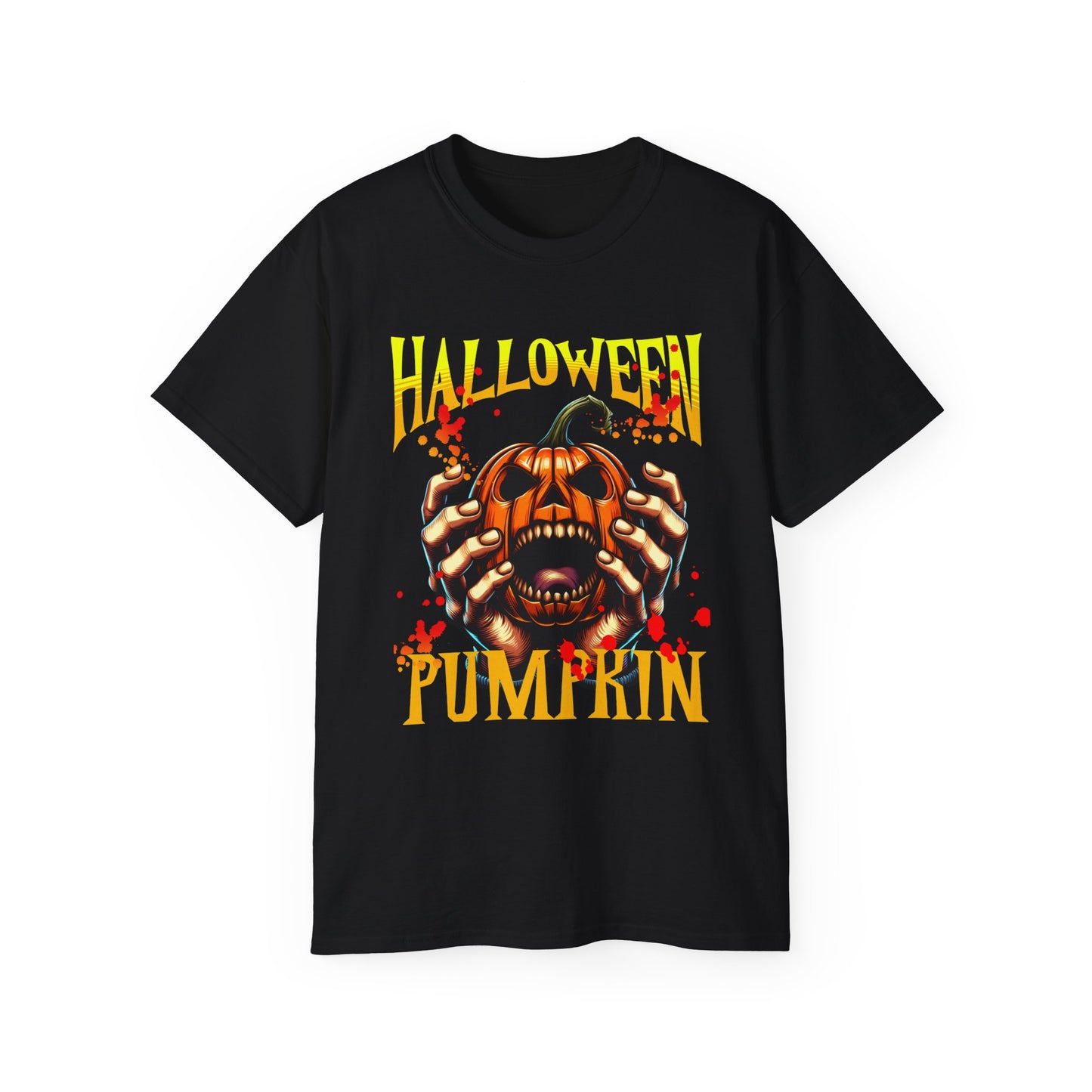 Halloween Pumpkin Tee - Spooky Unisex Shirt for Fall Celebrations