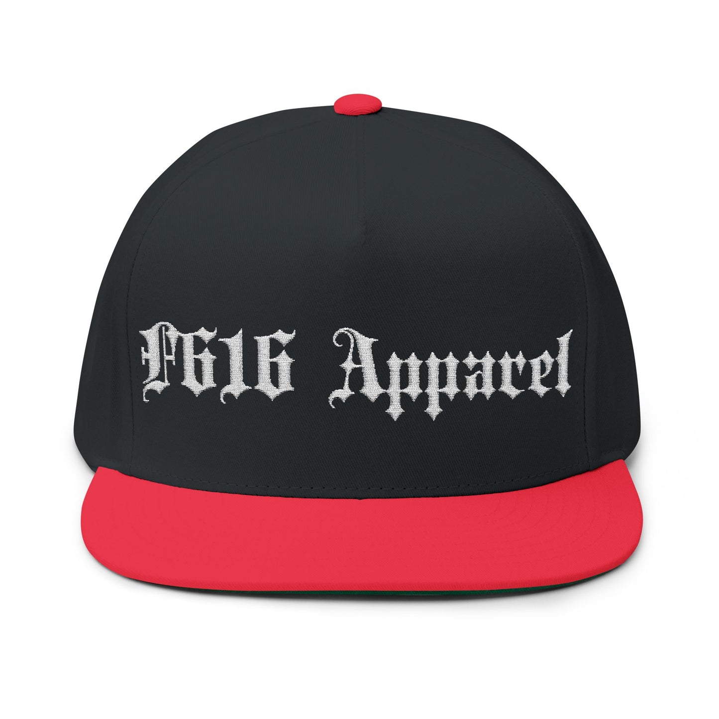 Cap Streetwear Hat - Cool Flat Bill Design, F616 Logo Embroidery