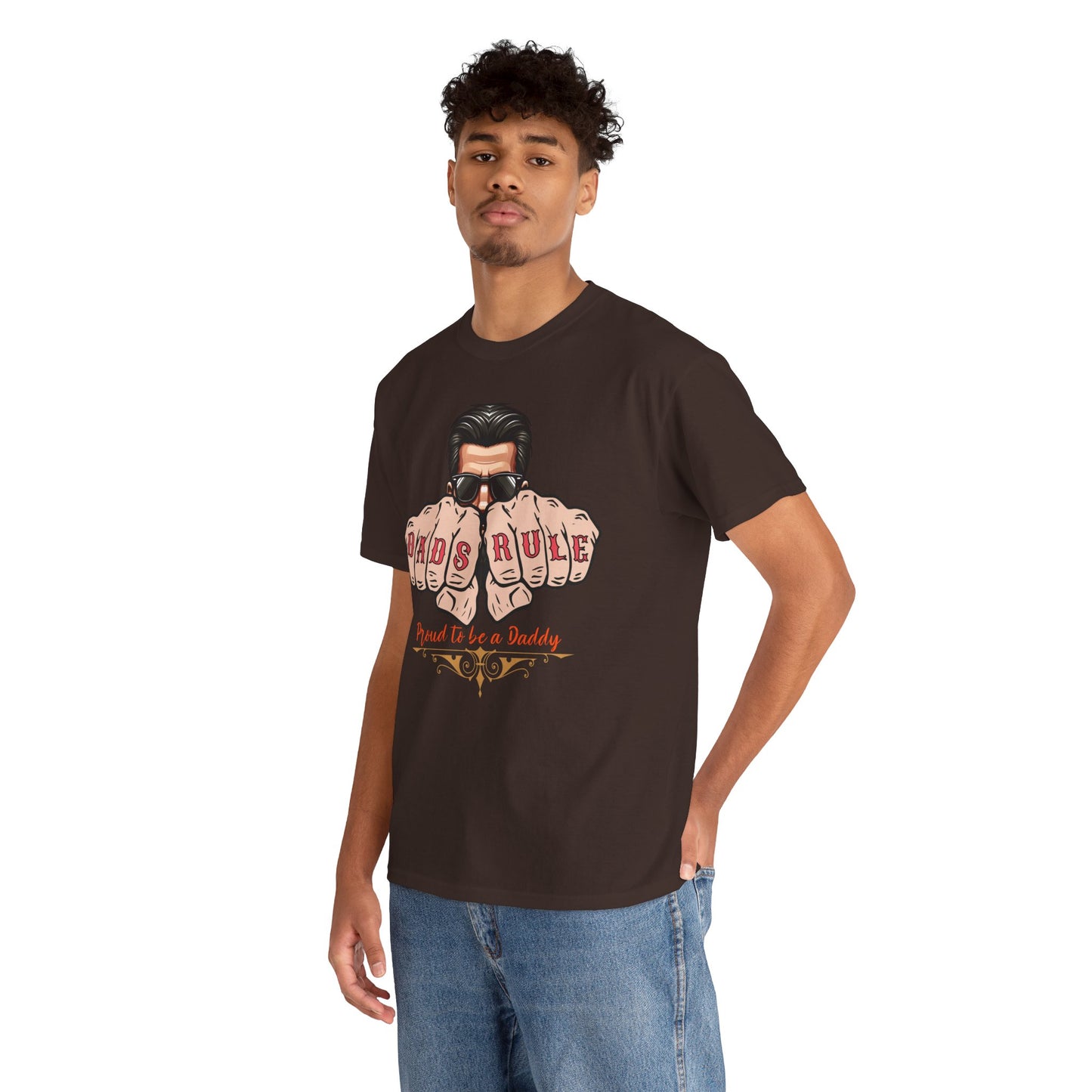 Dad's Rule T-Shirt, Father's Day Gift, Dad Life Tee, Cool Dad Shirt, Proud Daddy Apparel, Unisex Heavy Cotton Top