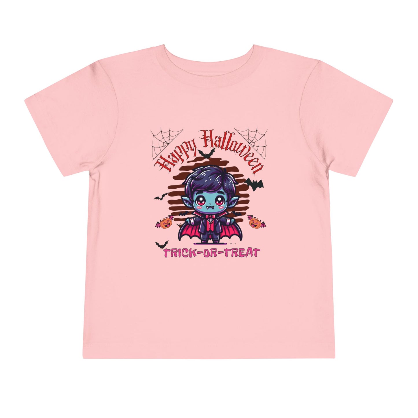 Toddler Halloween Tee, Toddler Short Sleeve Halloween Tee, Cute Vampire Costume Shirt, Kids Trick-or-Treat Outfit, Spooky Party Apparel, Fun Halloween Gift