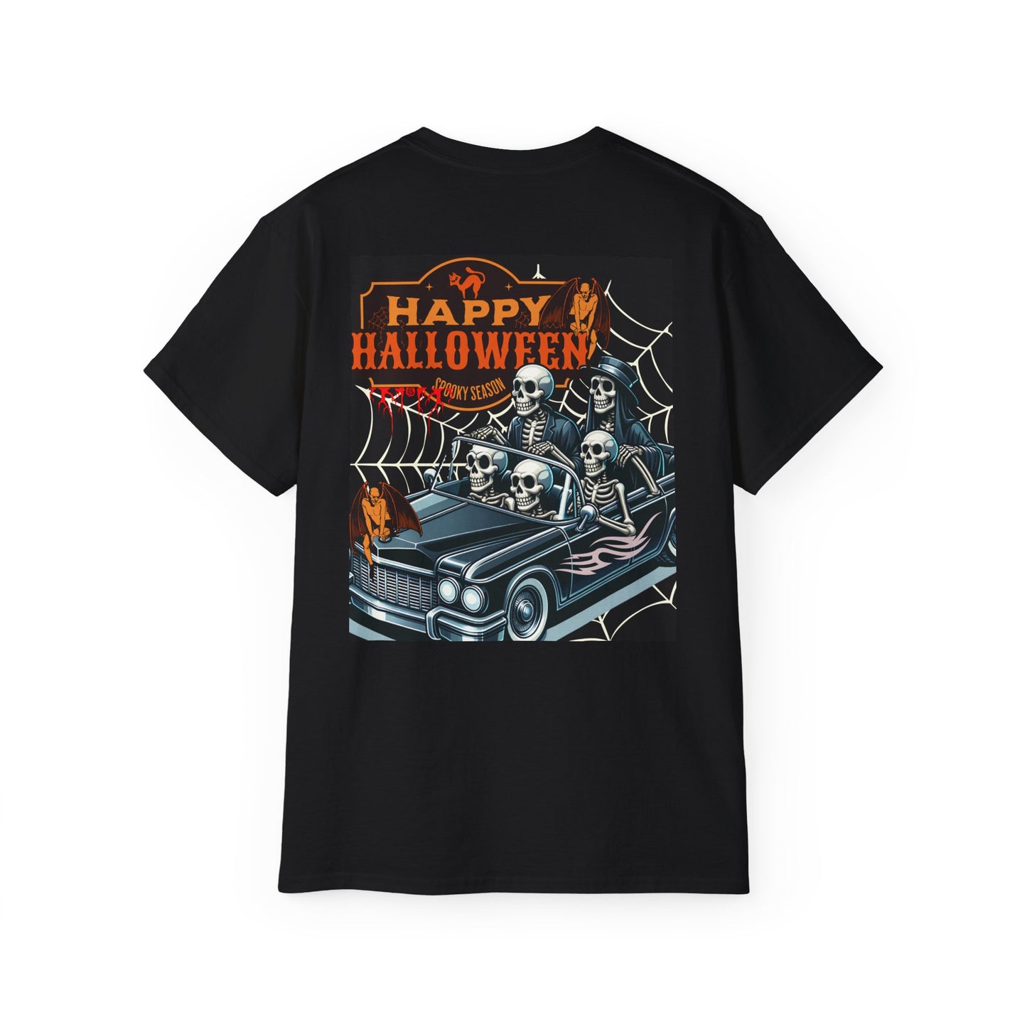 Halloween Skeletons Tee, Halloween Skeletons Graphic Tee, Spooky T-Shirt, Unisex Costume Shirt, Fun Halloween Apparel, Autumn Party Shirt