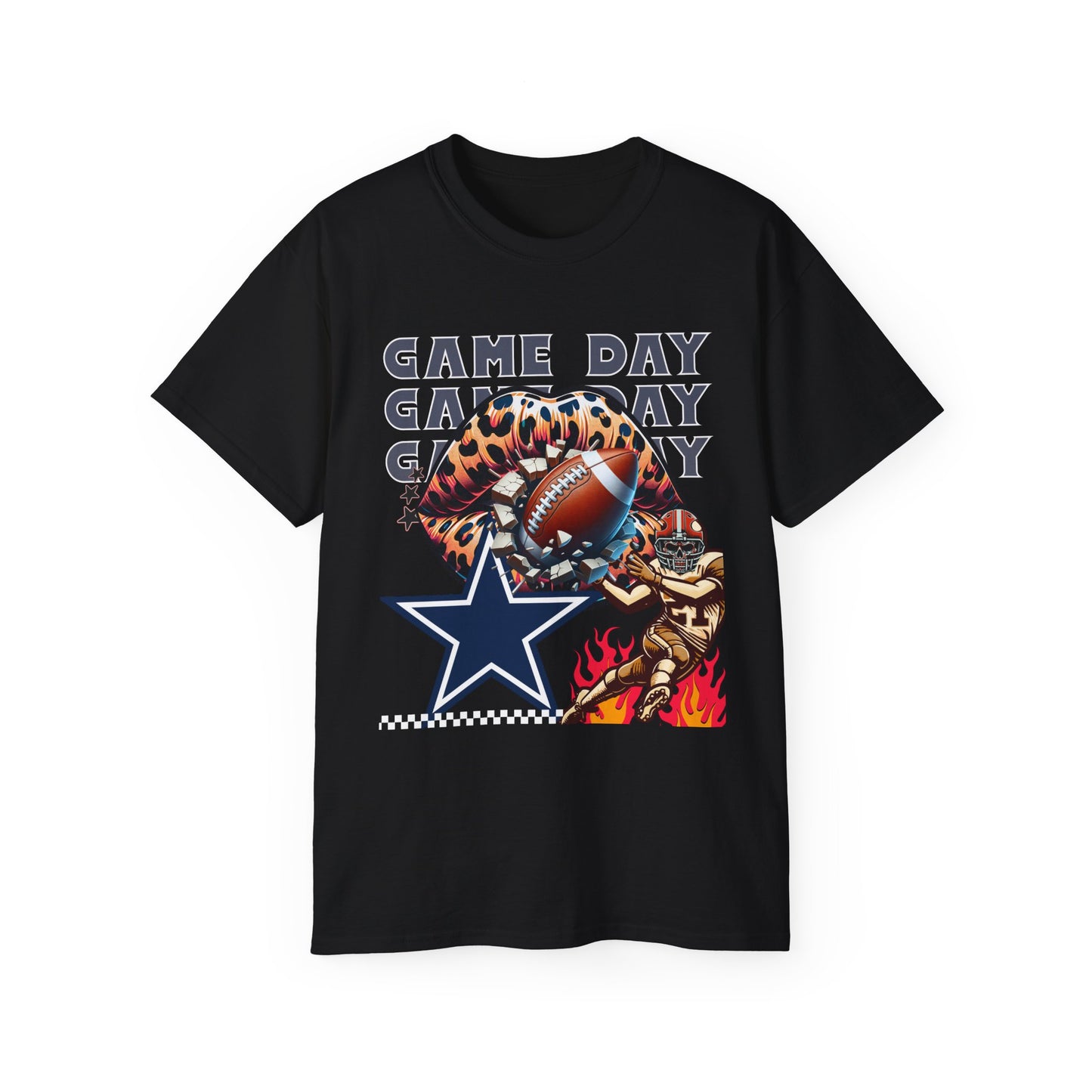 Football Tee for Sports Fans - Women's Cotton Shirt