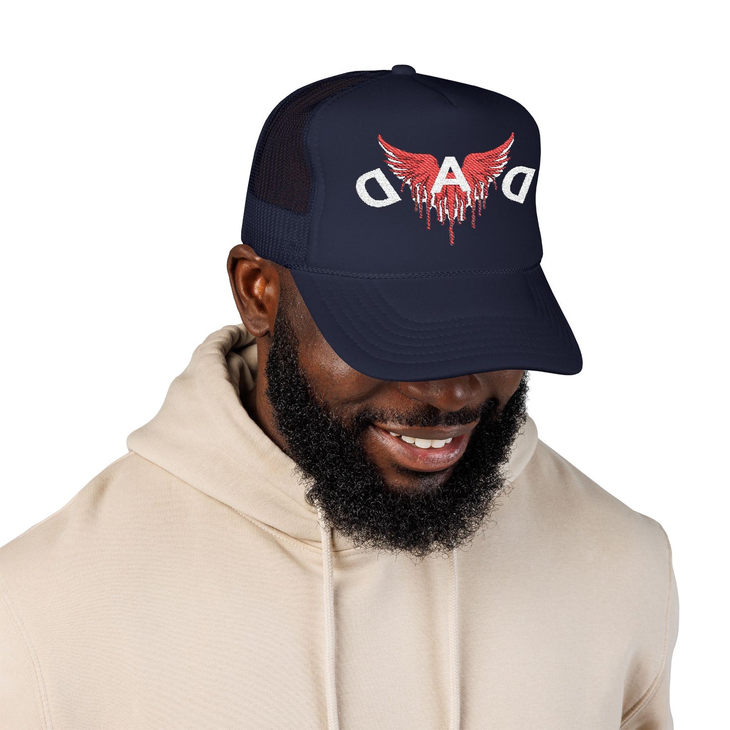 Stylish Dad Foam Trucker Hat, Embroidered Cap, Perfect Gift for Father's Day, Casual Wear, Outdoor Events, Dad Fashion