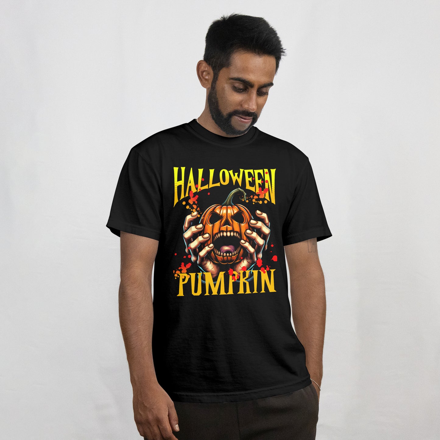 Halloween Pumpkin Tee - Spooky Unisex Shirt for Fall Celebrations