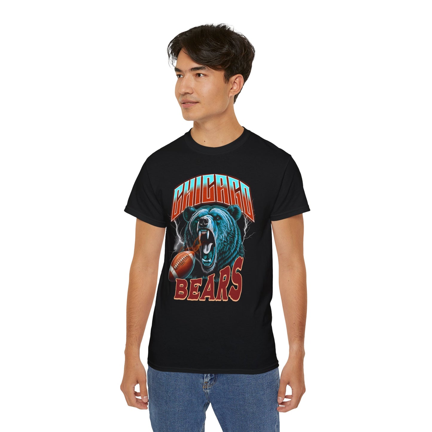 Vintage Chicago Bears Unisex Tee, Chicago Bears Vintage Graphic Tee, Unisex Cotton T-Shirt, Football Fan Apparel, Game Day Outfit, Sports Team Shirt