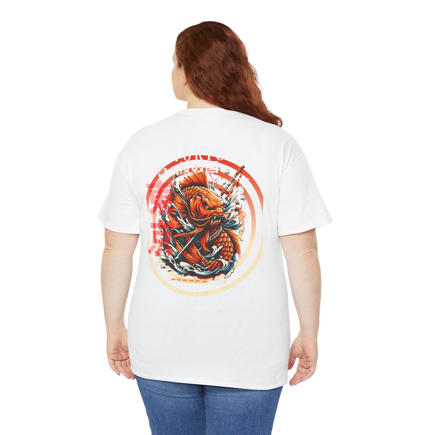 Artistic Unisex Heavy Cotton Tee - Bold Graphic Tee for Casual Wear, Summer Style, Streetwear Fashion, Gift for Creative Souls