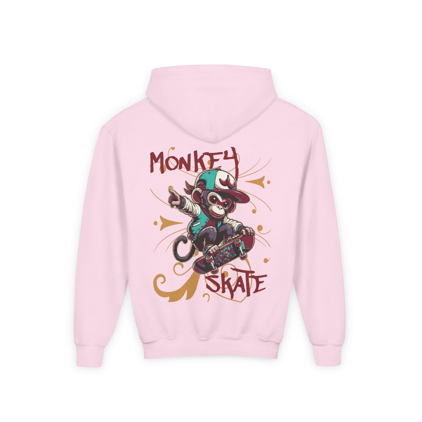 Youth Monkey Skate Heavy Blend Hoodie - Fun and Stylish for Young Adventurers