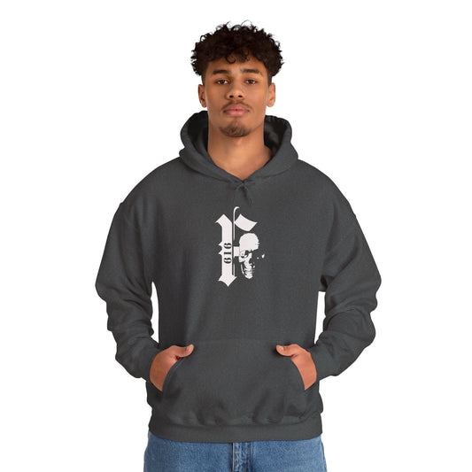 Unisex Heavy Blend™ Hooded Sweatshirt with Skull Graffiti Design, Cozy Streetwear Hoodie, Perfect for Casual Outings, Gifts, Festivals