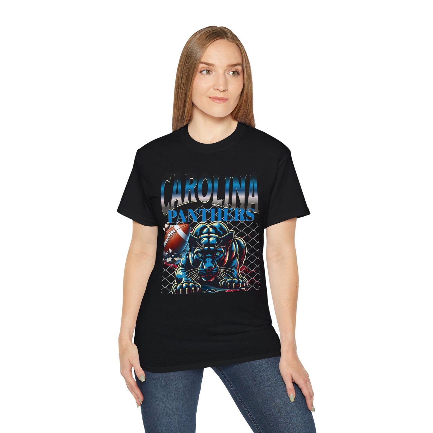 Carolina Panthers Graphic Tee, Sportswear for Fans, Unisex T-shirt, Game Day Apparel, Casual Cotton Top, Gift for Panthers Supporters