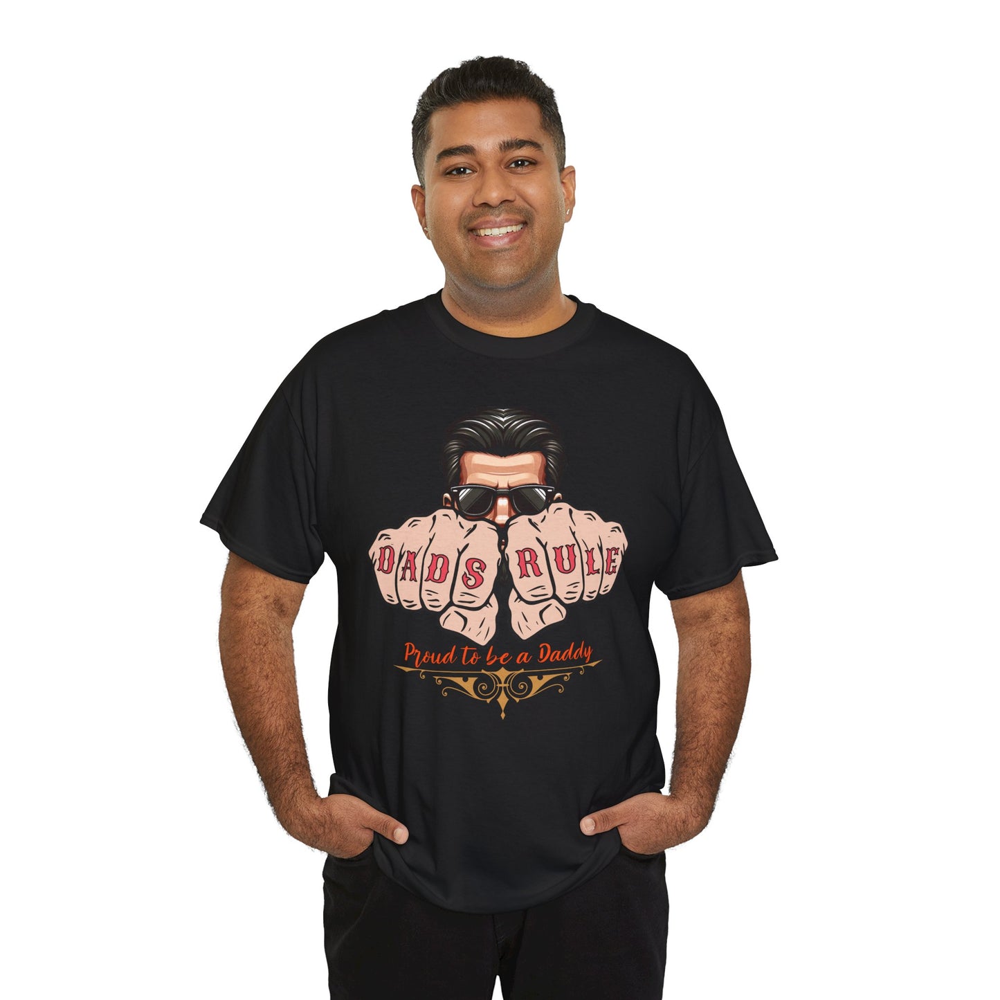 Dad's Rule T-Shirt, Father's Day Gift, Dad Life Tee, Cool Dad Shirt, Proud Daddy Apparel, Unisex Heavy Cotton Top