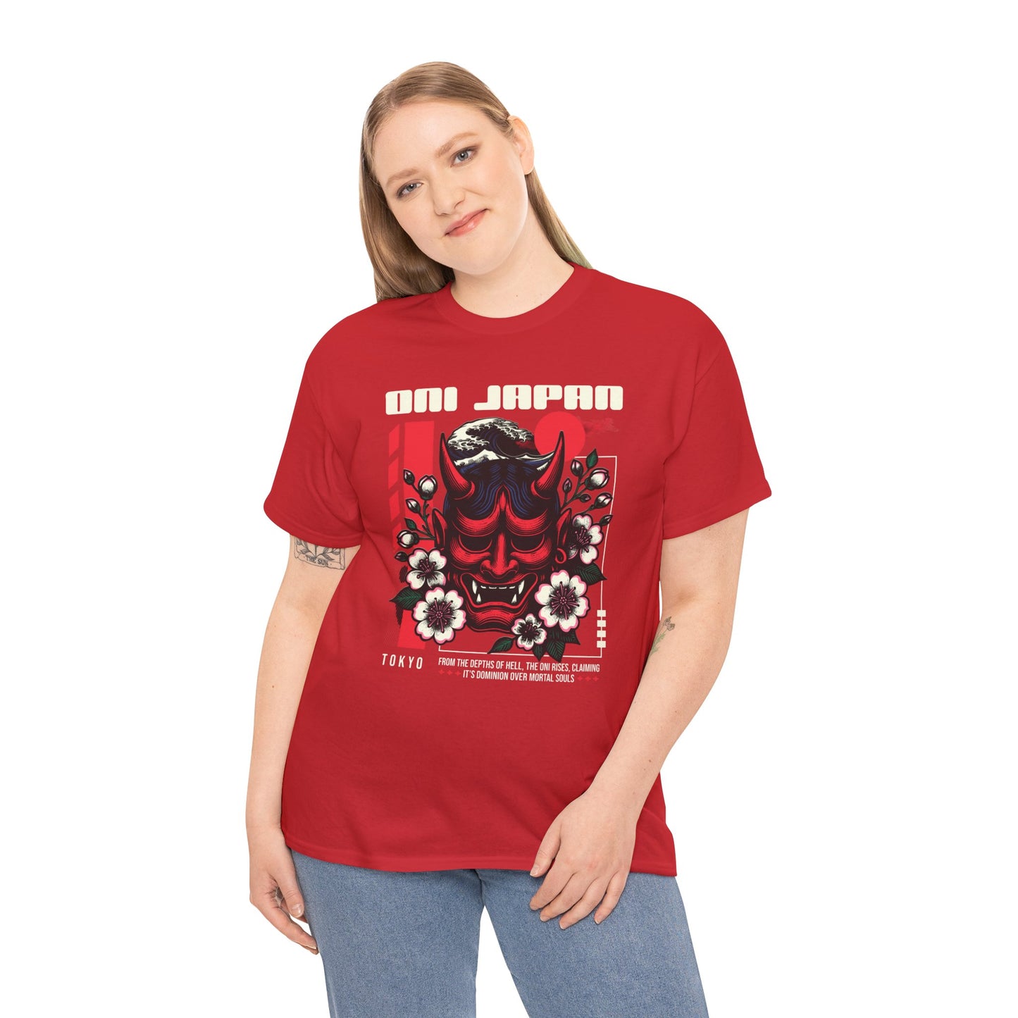 Retro Japanese Graphic Tee - Unisex Heavy Cotton T-Shirt