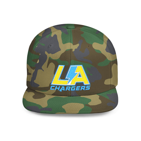 LA Chargers Flat Bill Snapback Hat, Sports Cap, Team Merchandise, Casual Wear, Gift for Fans