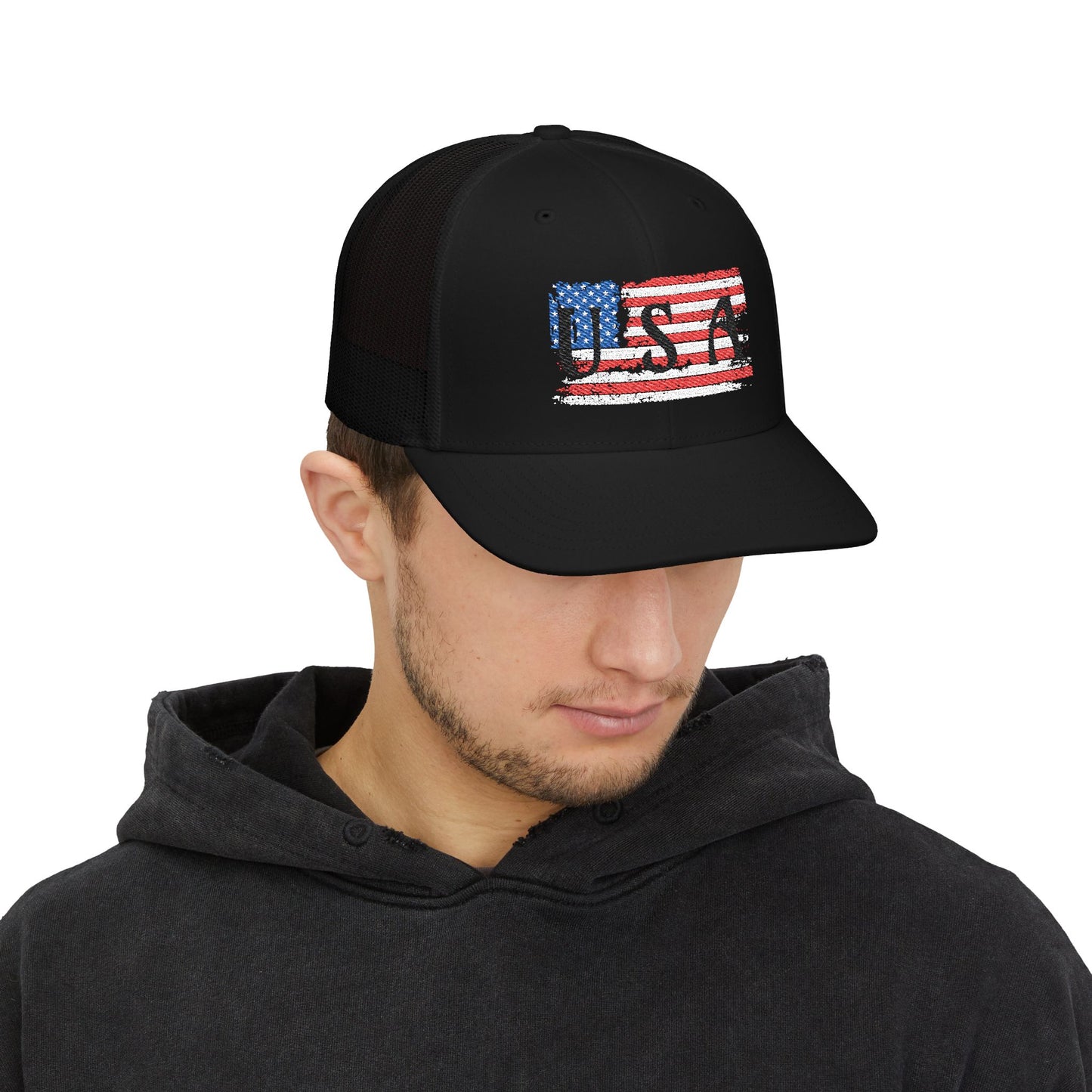 Embroidered Patriotic Cap, Patriotic Snapback Trucker Cap - USA Embroidery Hat, Baseball Cap, Outdoor Gear, Gift for Him/Her, American Pride Apparel