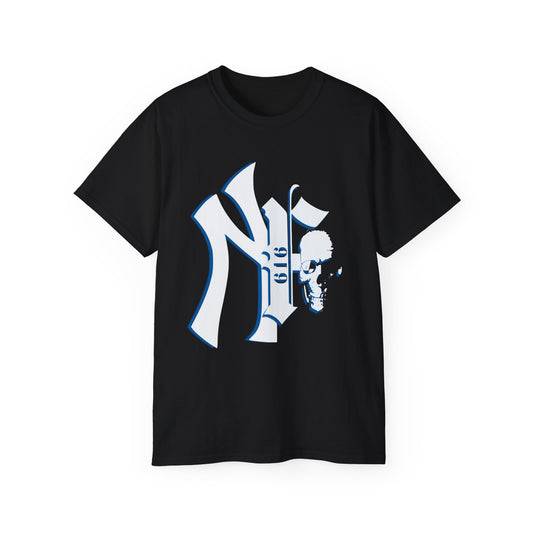 Unisex Skull Graphic Tee - Edgy Cotton T-Shirt for Casual Style