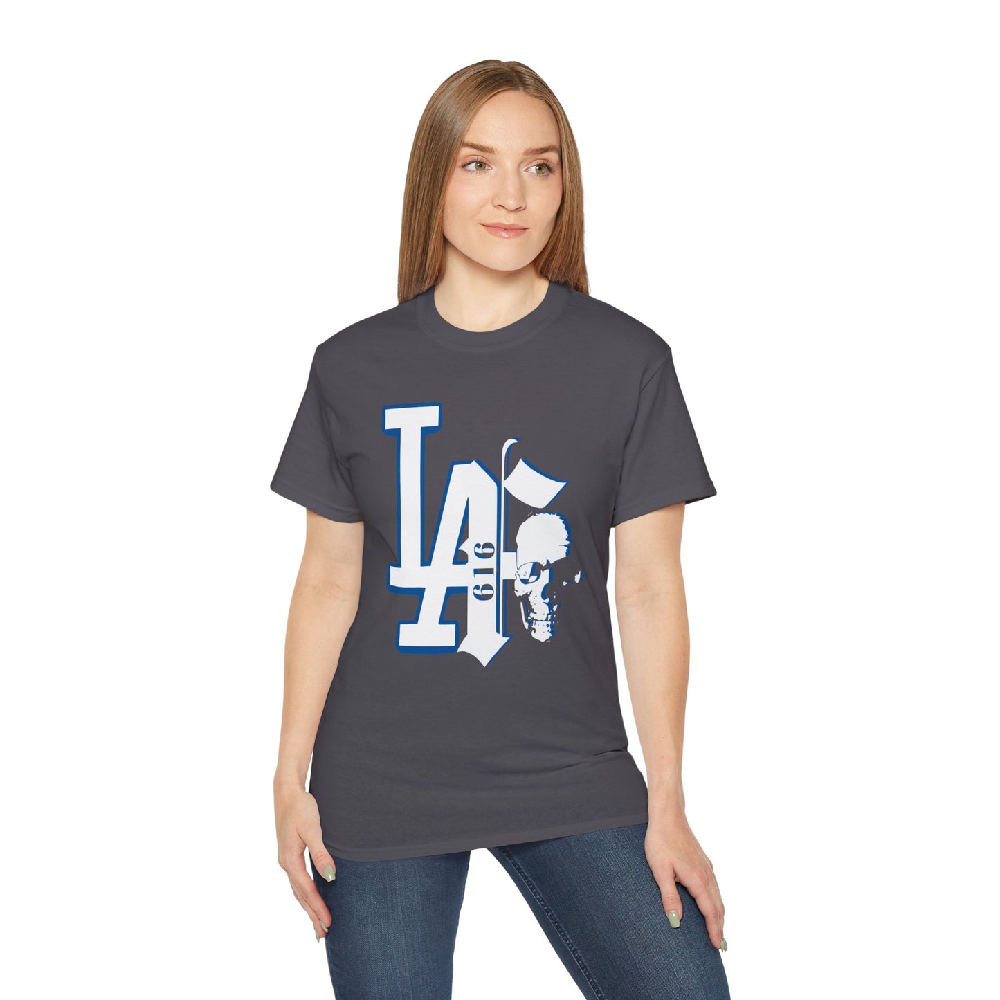 LA Skull Graphic Tee, Graphic Unisex Ultra Cotton Tee