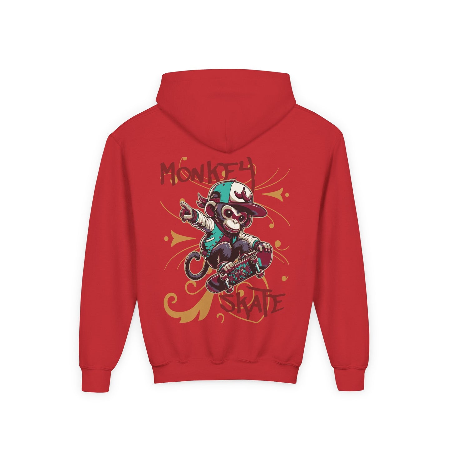 Youth Monkey Skate Heavy Blend Hoodie - Fun and Stylish for Young Adventurers