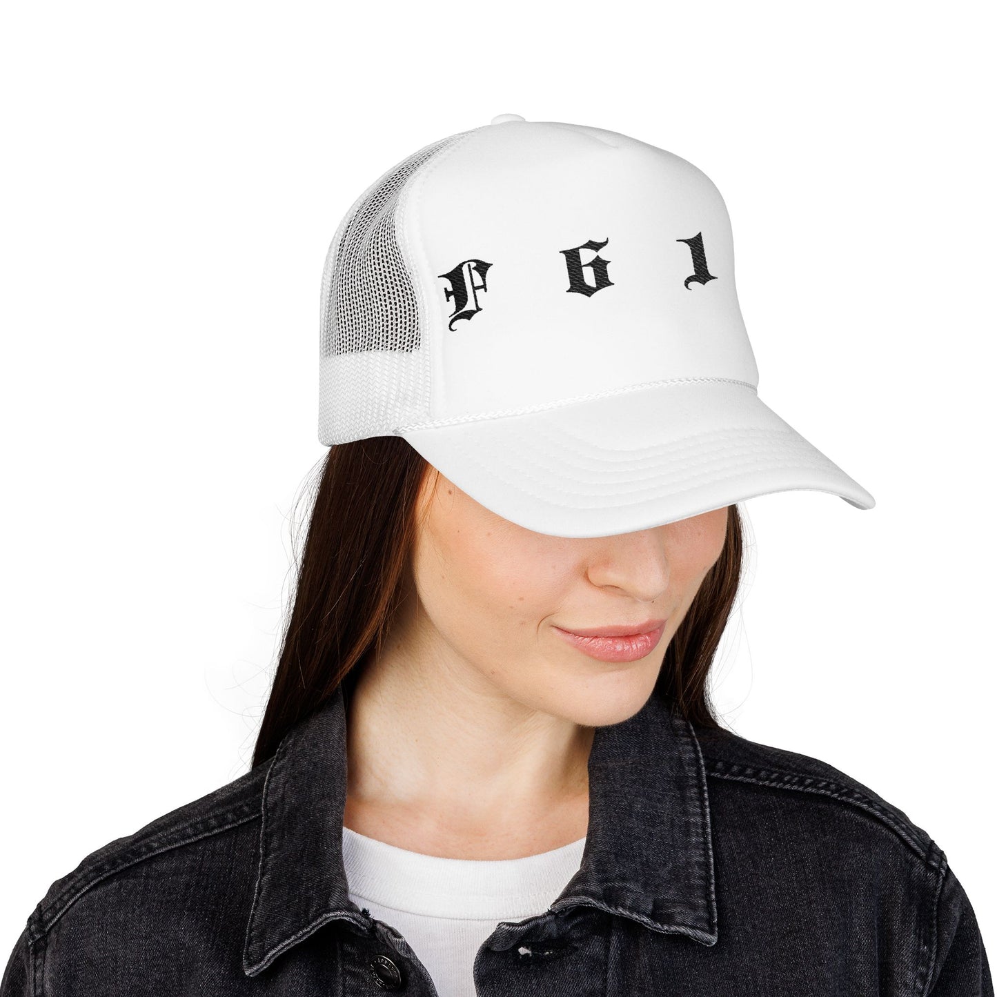 Embroidered Trucker Hat, Foam Trucker Hat with embroidery