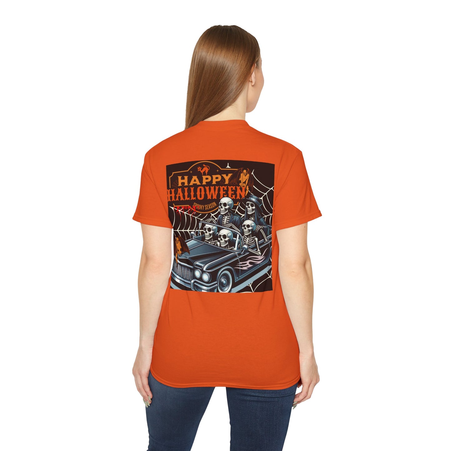 Halloween Skeletons Tee, Halloween Skeletons Graphic Tee, Spooky T-Shirt, Unisex Costume Shirt, Fun Halloween Apparel, Autumn Party Shirt