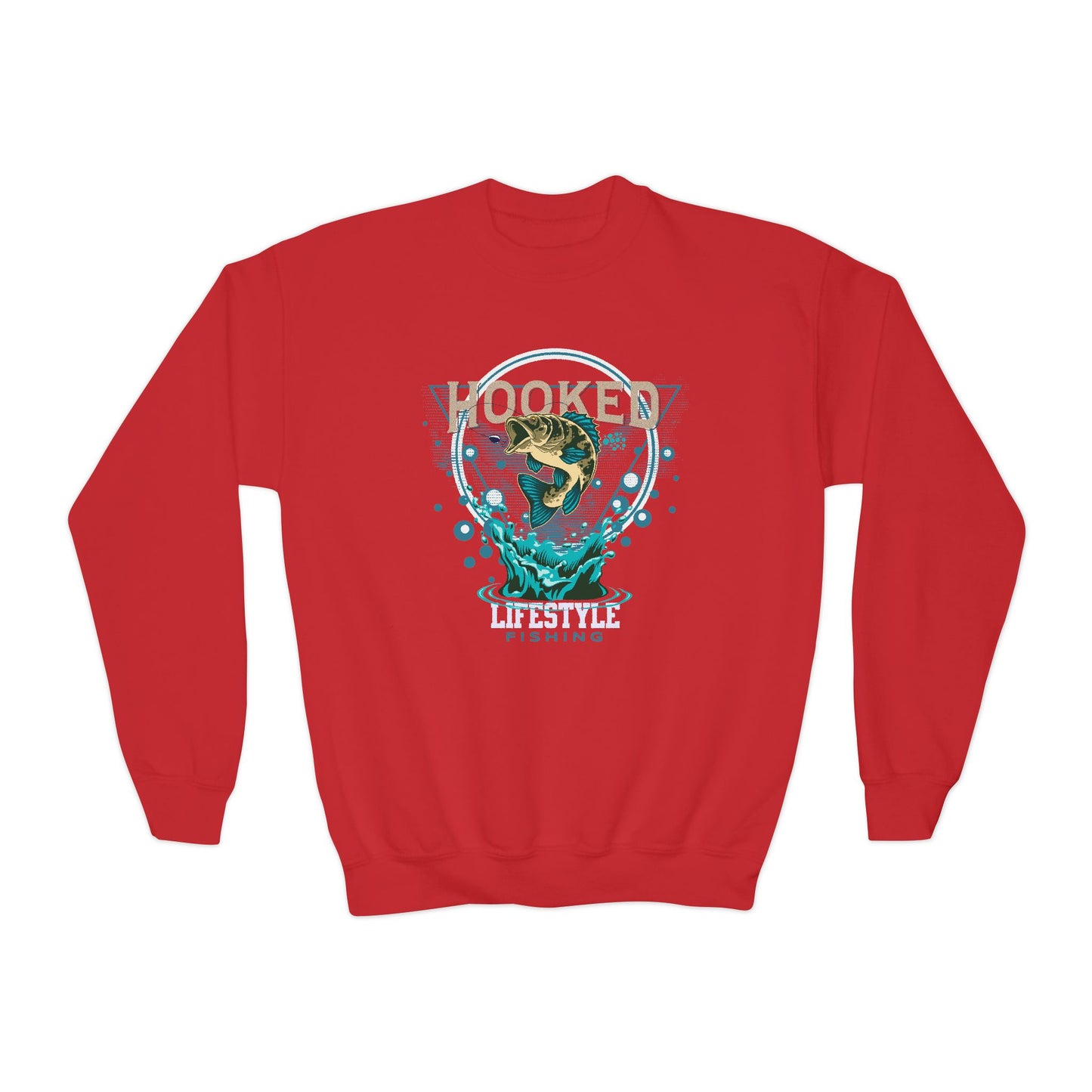 Hooked Youth Sweatshirt - Perfect for Young Fishing Enthusiasts