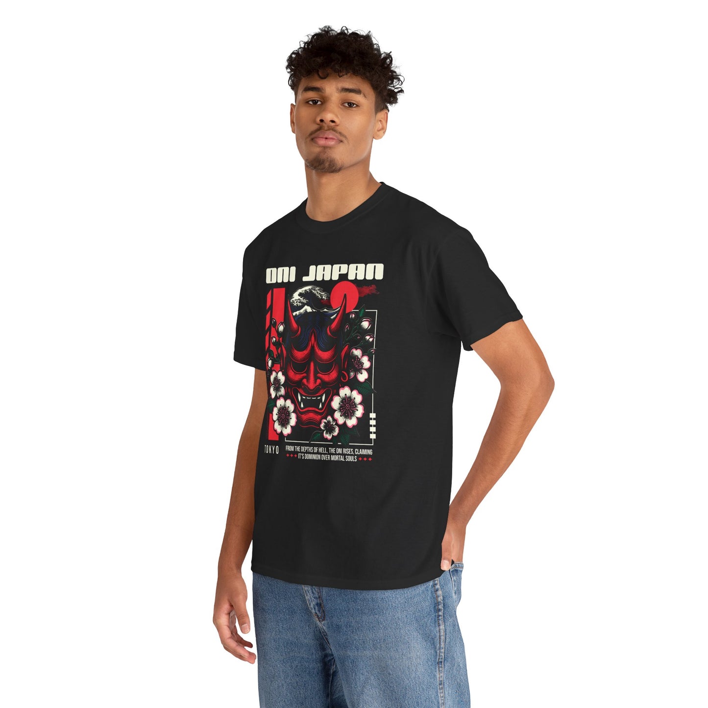 Retro Japanese Graphic Tee - Unisex Heavy Cotton T-Shirt