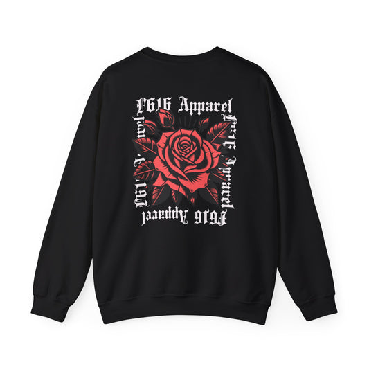 Stylish Rose Graphic Unisex Crewneck Sweatshirt - Cozy & Casual