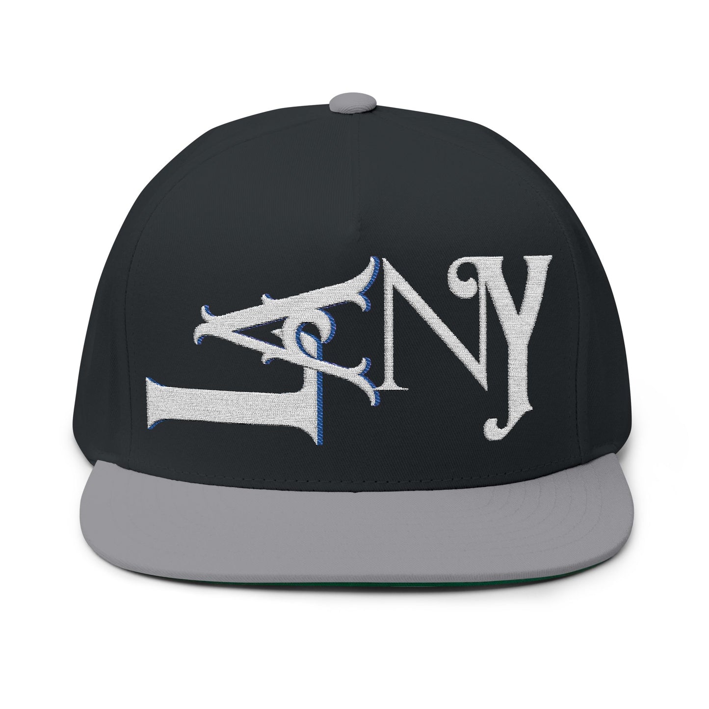 Embroidered Flat Bill Cap
