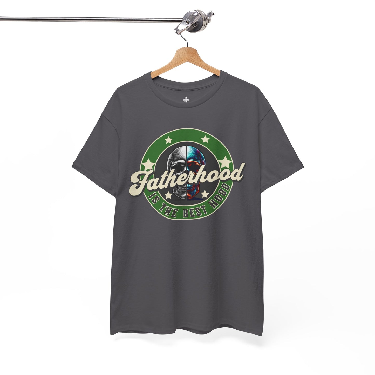 Unisex Heavy Cotton Tee: "Fatherhood Is The Best Hood" Graphic Tee | Perfect Gift for Dad, Casual Wear, Birthday, Father's Day, [...]