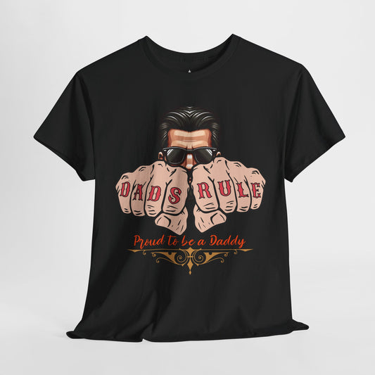 Dad's Rule T-Shirt, Father's Day Gift, Dad Life Tee, Cool Dad Shirt, Proud Daddy Apparel, Unisex Heavy Cotton Top