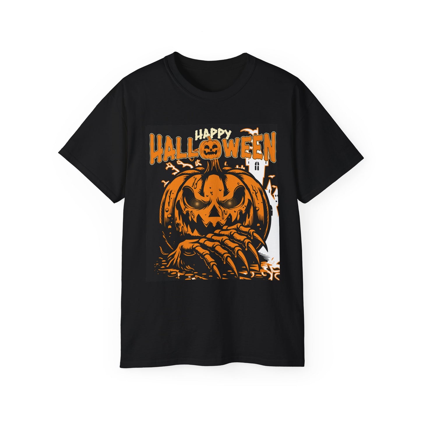Pumpkin Tee, Halloween Pumpkin Tee, Unisex T-Shirt, Spooky Shirt, Fall Apparel, October Celebration Wear, Trick or Treat Top