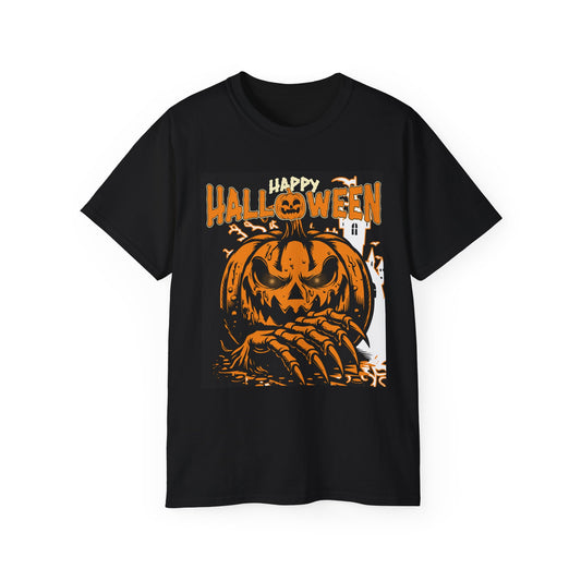 Pumpkin Tee, Halloween Pumpkin Tee, Unisex T-Shirt, Spooky Shirt, Fall Apparel, October Celebration Wear, Trick or Treat Top