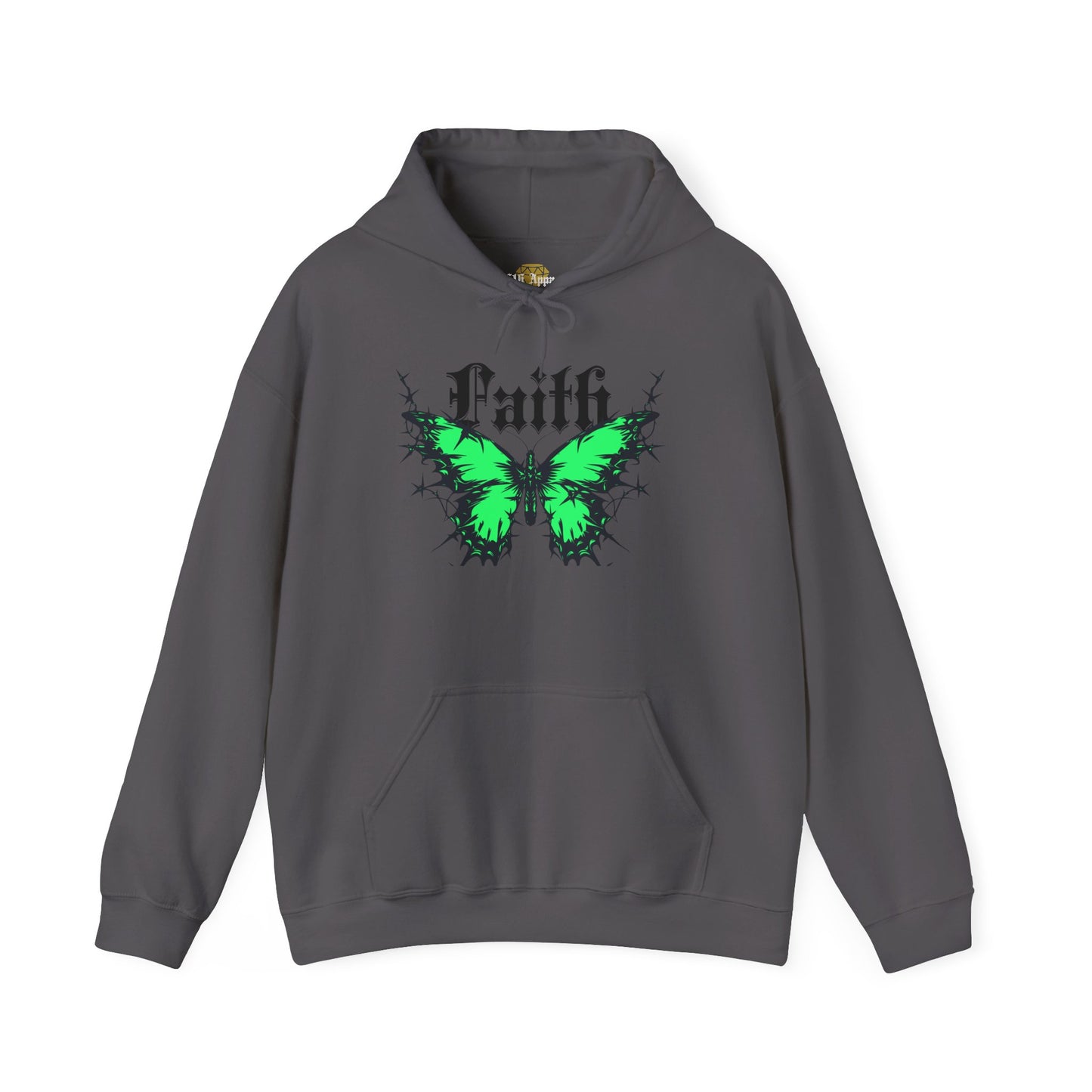 Faith-Inspired Butterfly Hoodie, Unisex Hooded Sweatshirt, Faith Apparel, Spiritual Fashion, Butterfly Art, Cozy Gift Idea