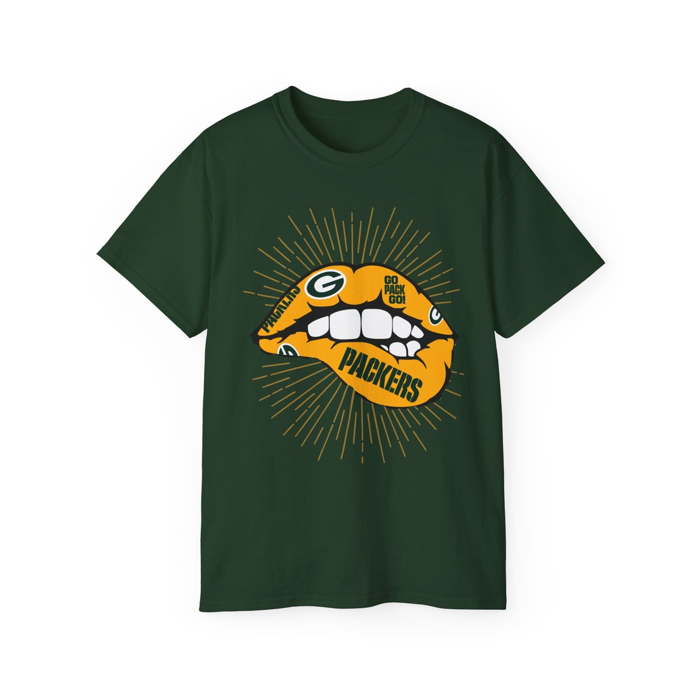 Green Bay Packers Sporty Graphic Tee - Game Day Black Cotton T-Shirt, Bold Sporty Tee with Graphic Design for Game Day, Perfect Gift for Sports Fans, Men's and Women's Team Apparel, Black Cotton T-Shirt
