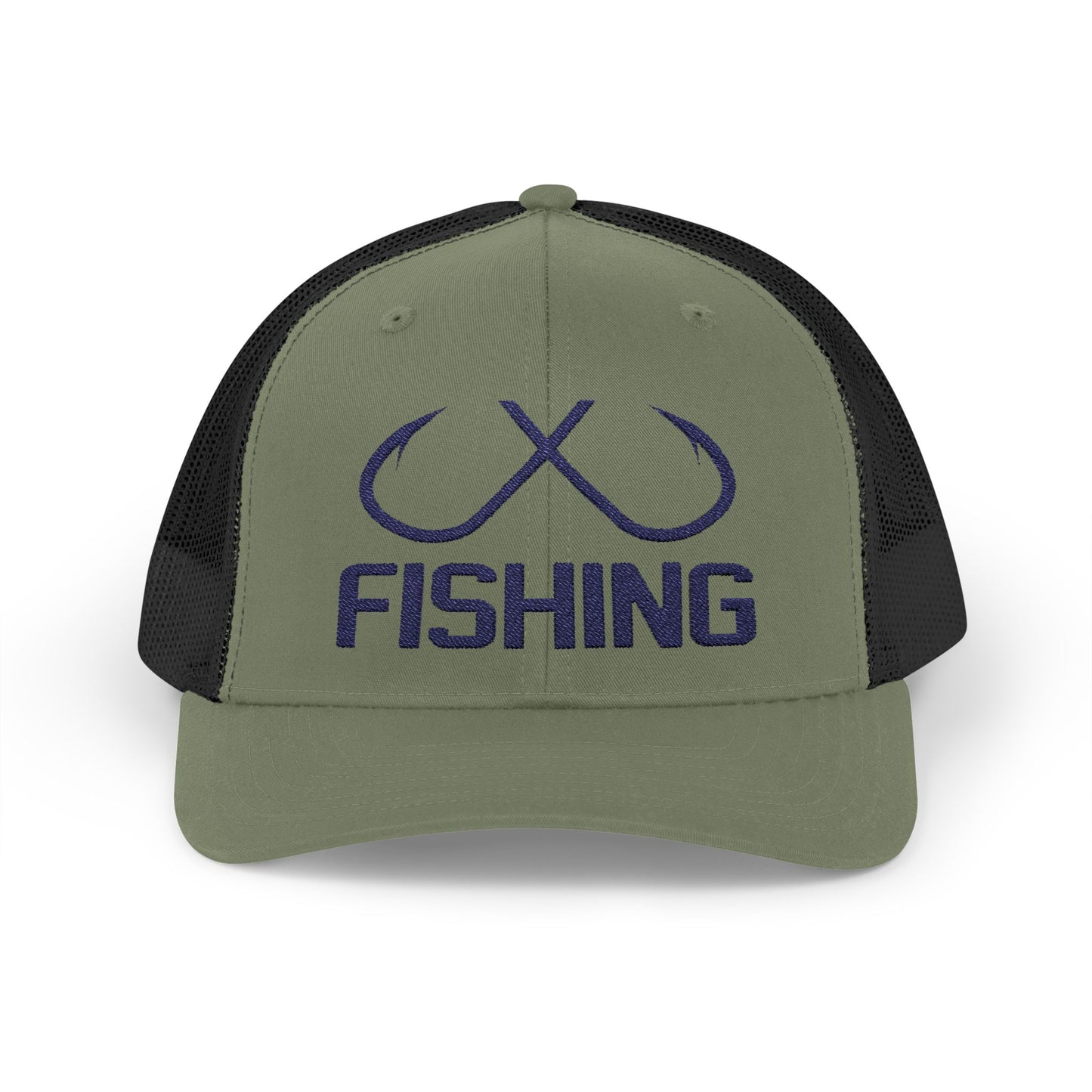 Fishing Snapback Trucker Cap , Ink is pressed and wont crack or fade.