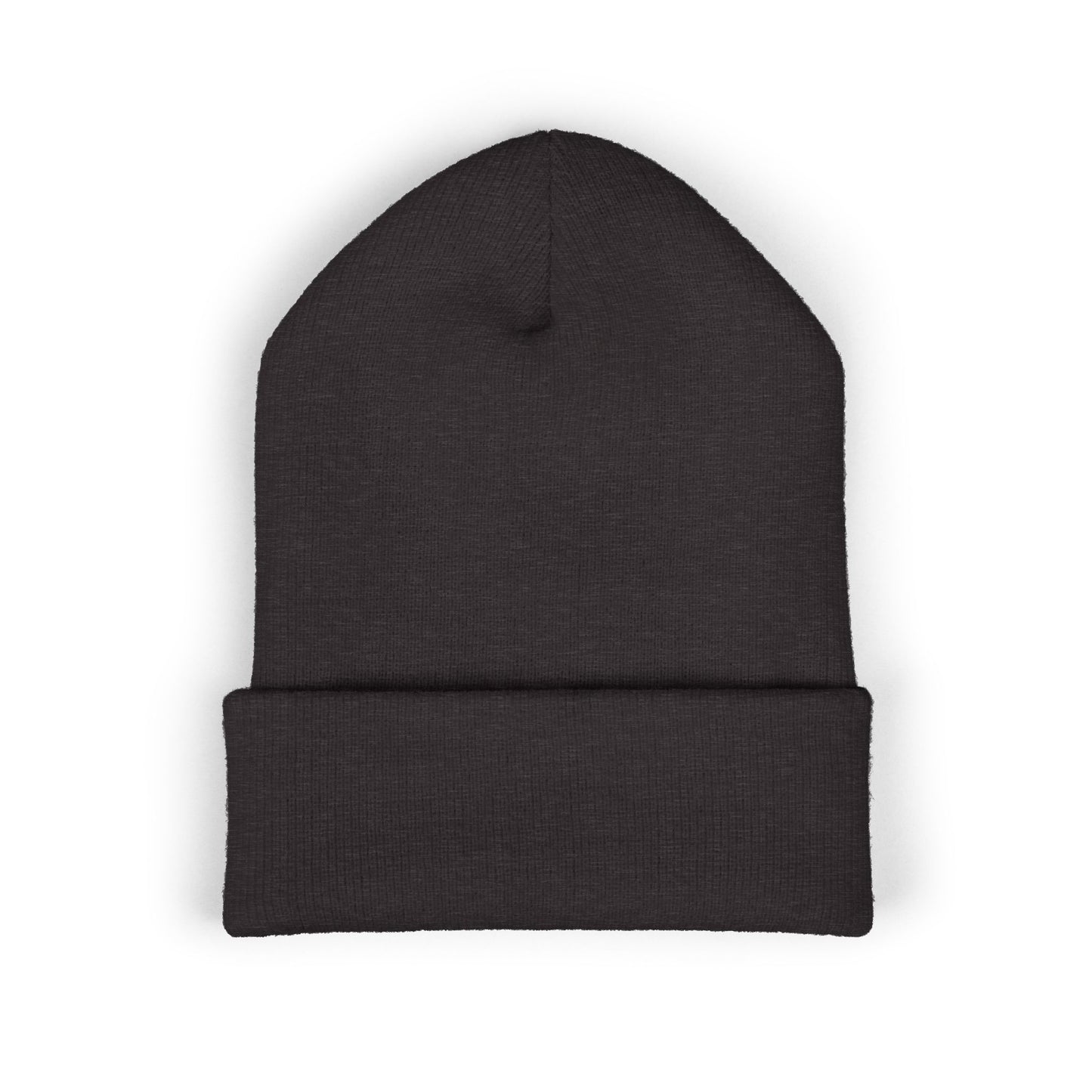 Religious Cross, Stylish Embroidered Classic Cuffed Beanie, Black, Red, Dark Grey