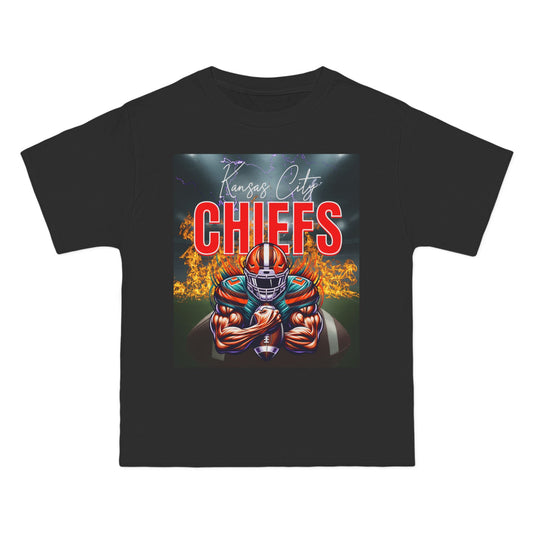Football T-Shirt | Chiefs Fan Tee, Beefy Football T-Shirt, Sports Apparel, Game Day Shirt, Gift for Him, NFL Merchandise