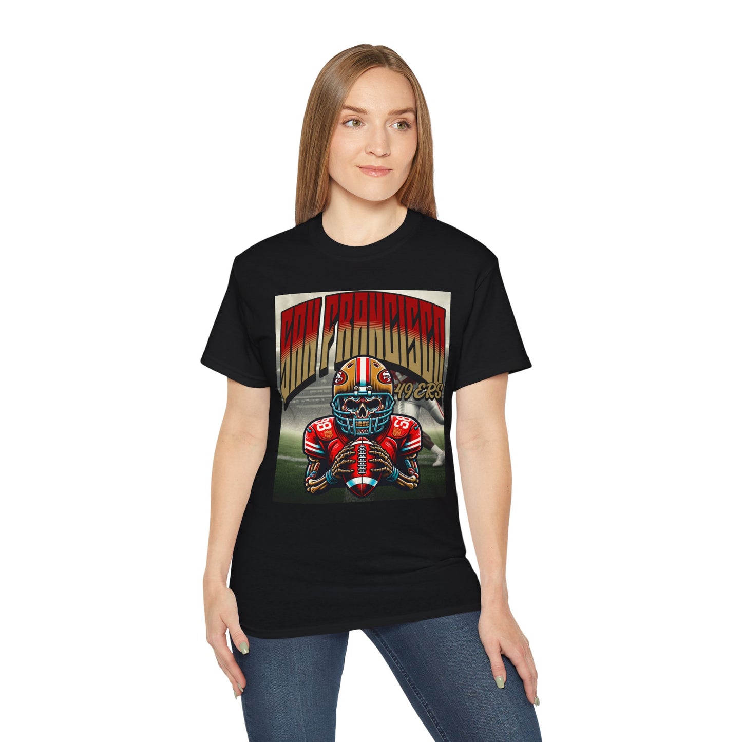San Francisco 49ers Football Tee, San Francisco 49ers Ultra Cotton Tee, Football Shirt, Sports Apparel, Unisex T-Shirt, Game Day Wear, NFL Fan Gift