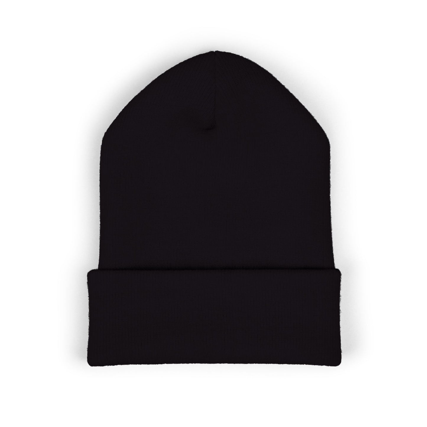 Religious Cross, Stylish Embroidered Classic Cuffed Beanie, Black, Red, Dark Grey