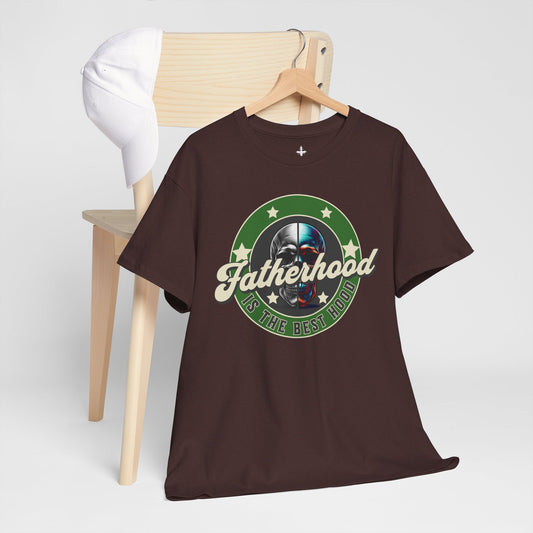 Unisex Heavy Cotton Tee: "Fatherhood Is The Best Hood" Graphic Tee | Perfect Gift for Dad, Casual Wear, Birthday, Father's Day, [...]