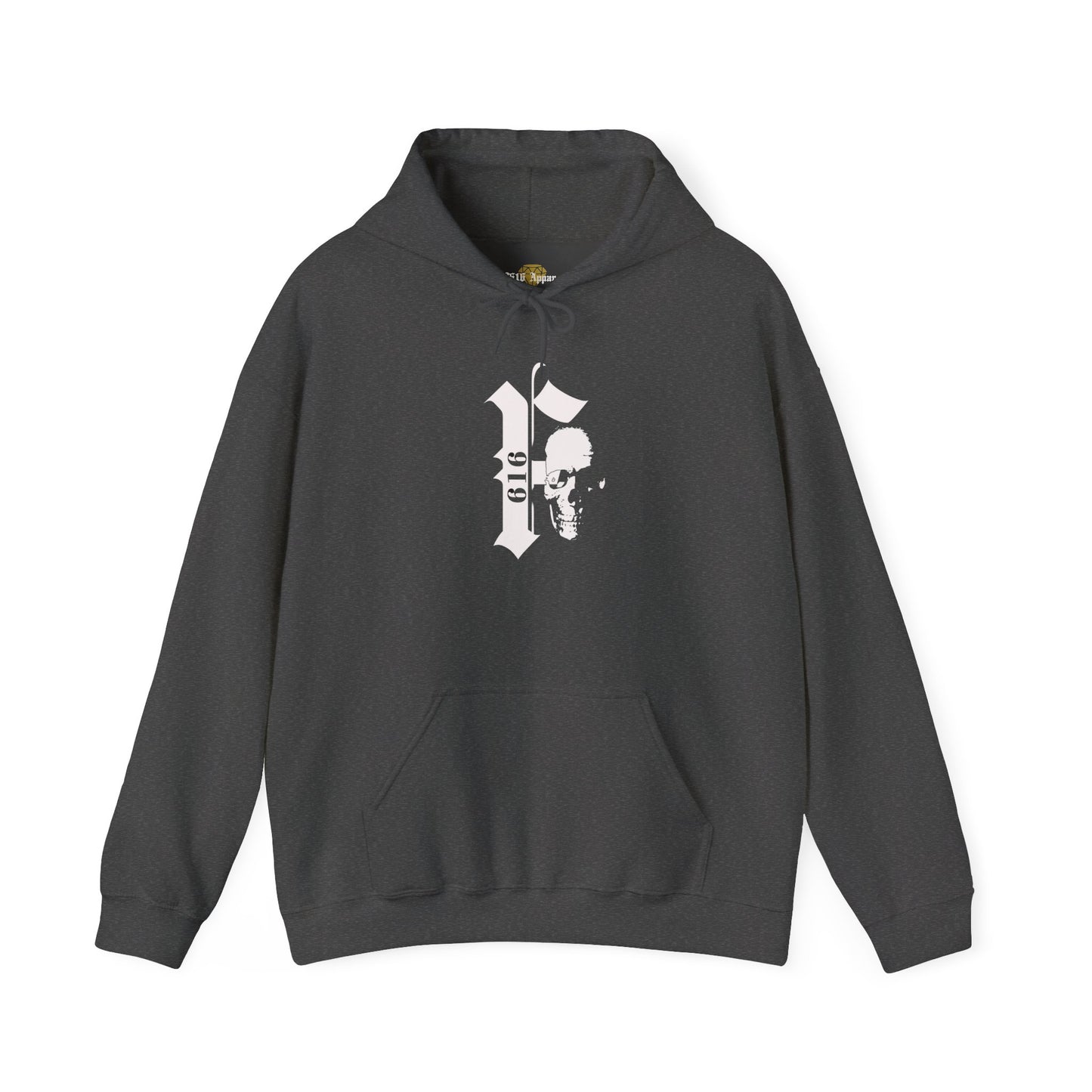 Unisex Heavy Blend™ Hooded Sweatshirt with Skull Graffiti Design, Cozy Streetwear Hoodie, Perfect for Casual Outings, Gifts, Festivals